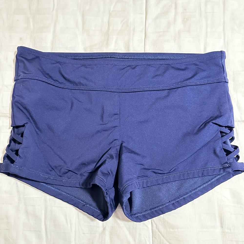 Blue booty shorts